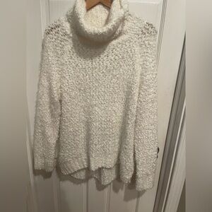 POL From Anthropology Elegant White Turtleneck Sweater S